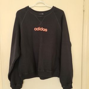 Adidas Sweater Navy Blue/Red Large